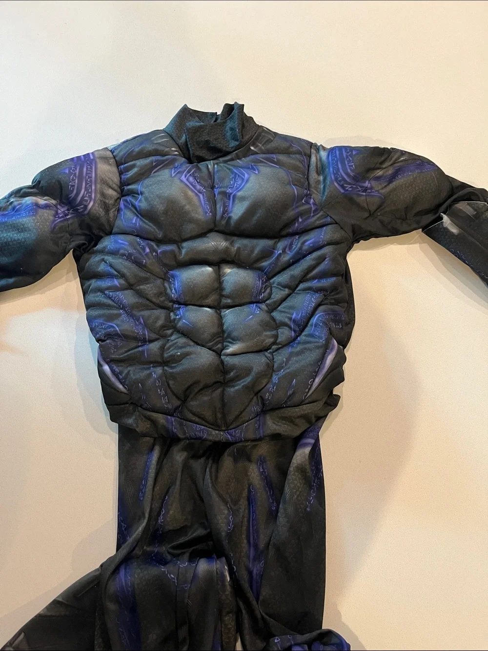 Black Panther Child Costume with Purple Accents